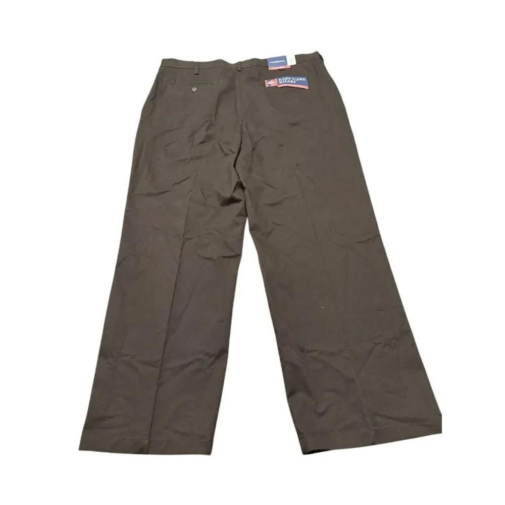 Croft & Barrow Men's Beige Chino Pants Flat Front Size 40x32